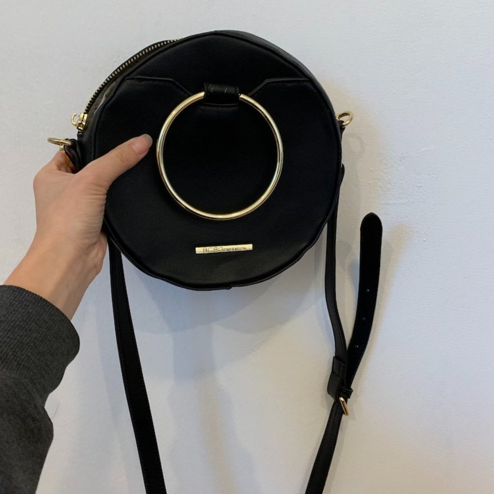 BCBGeneration Crossbody Black Leather Purse